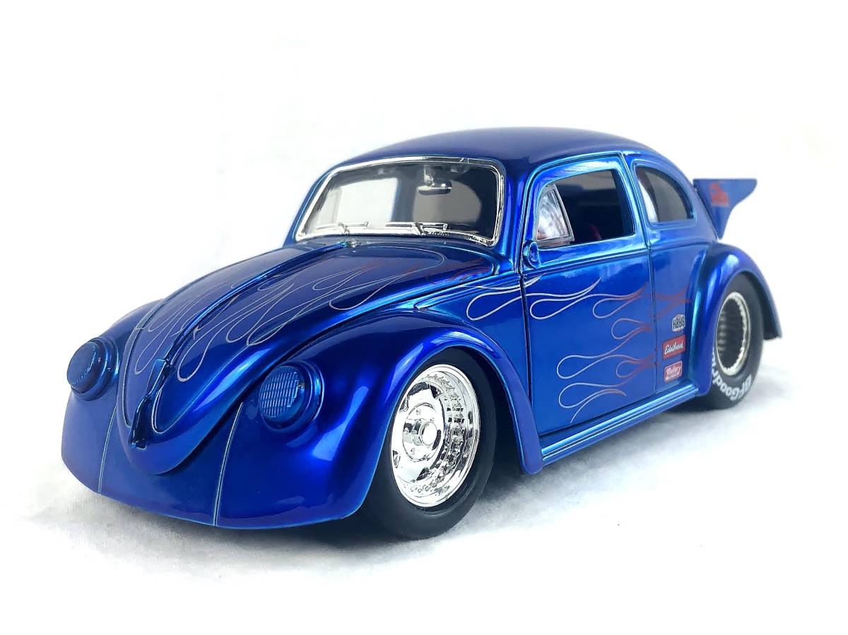 Jada TOYS 1/24 1959 VOLKSWAGEN DRAG BEETLE ブルー 全長約19.3cm