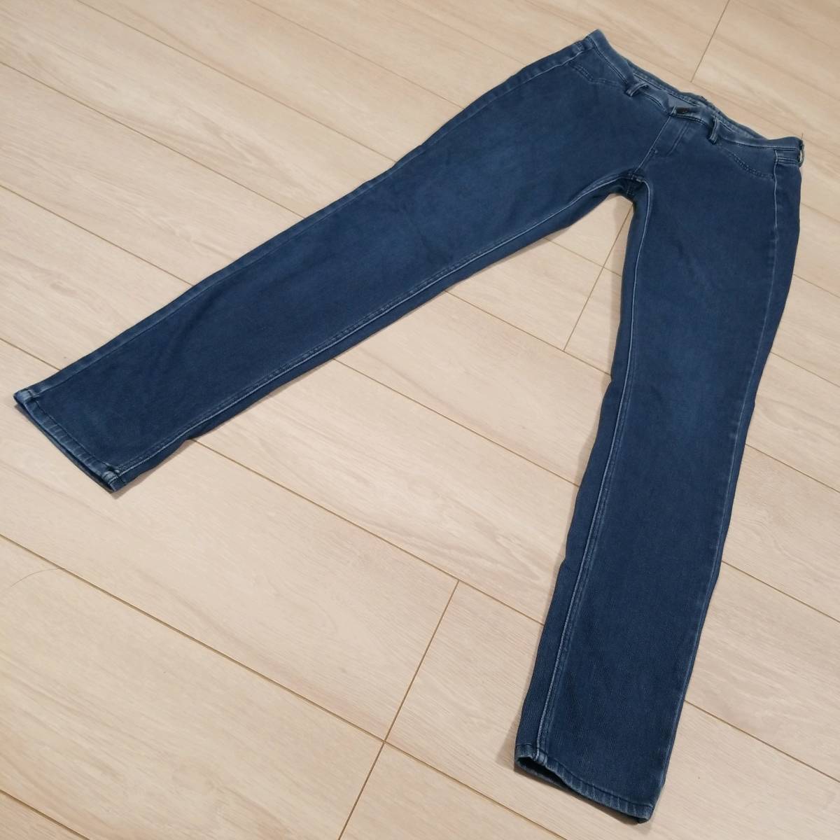 M5 Uniqlo ユニクロ L レディース ストレッチ デニム レギンス パンツ ウエストゴム ボトムス スキニー 青系 スリム の落札情報詳細 ヤフオク落札価格情報 オークフリー スマートフォン版