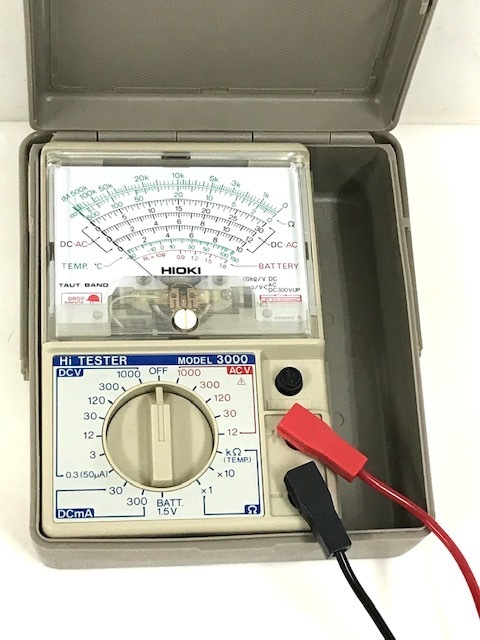 美品☆HIOKI 日置 MODEL/3021 ハイテスター 電力 弾圧 測定器 アナログ