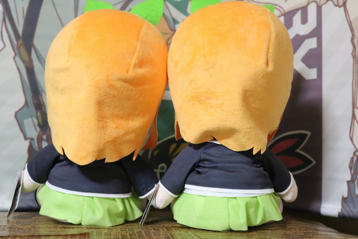 新品】タイトー 五等分の花嫁∬ BIGぬいぐるみ 中野四葉 2体セットの