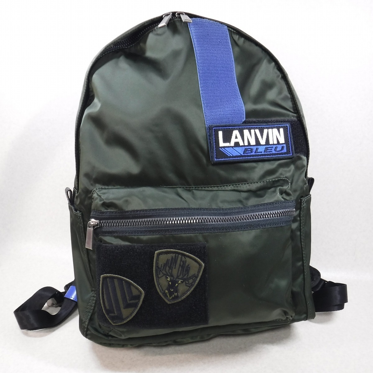 新品 490 Lanvin En Bleu ランバンオンブルー 新品 カーキ ワッペン着脱 タンカー型 バックパック リュック 定価900円 の落札情報詳細 ヤフオク落札価格情報 オークフリー スマートフォン版