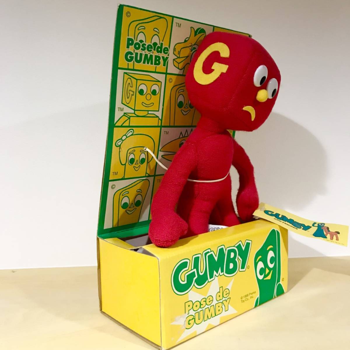 ガンビー ブロックヘッドG 当時物／レア タグ付き ガンビー ブロック