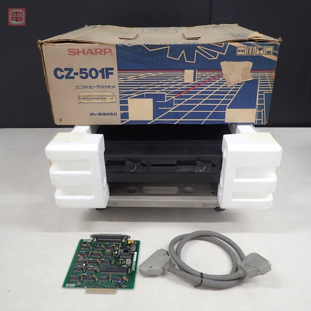 全体的に状態が悪い】シャープX1 ミニフロッピーディスクドライブ CZ 