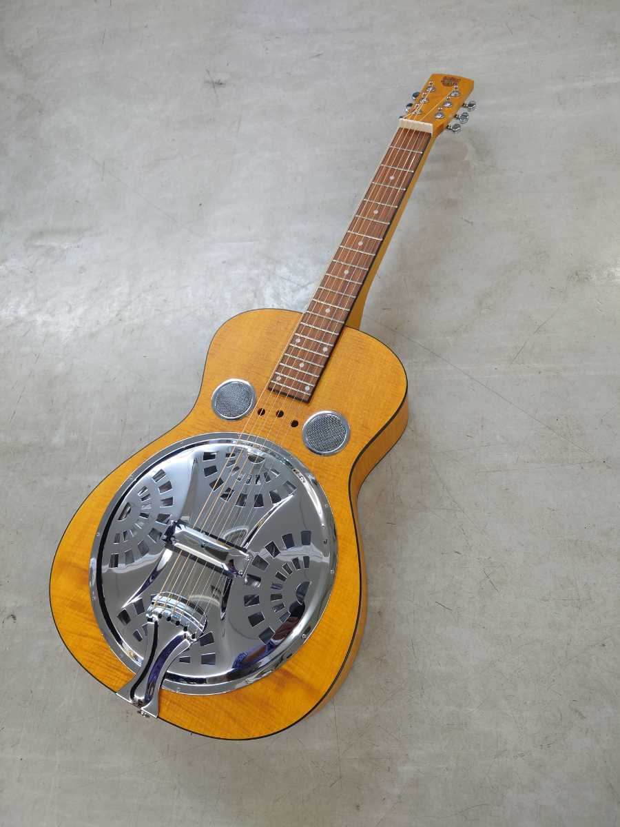 【目立った傷や汚れなし】DOBRO(Epiphone) Hound Dog Deluxe スクエアネック ドブロギター！スライドギター