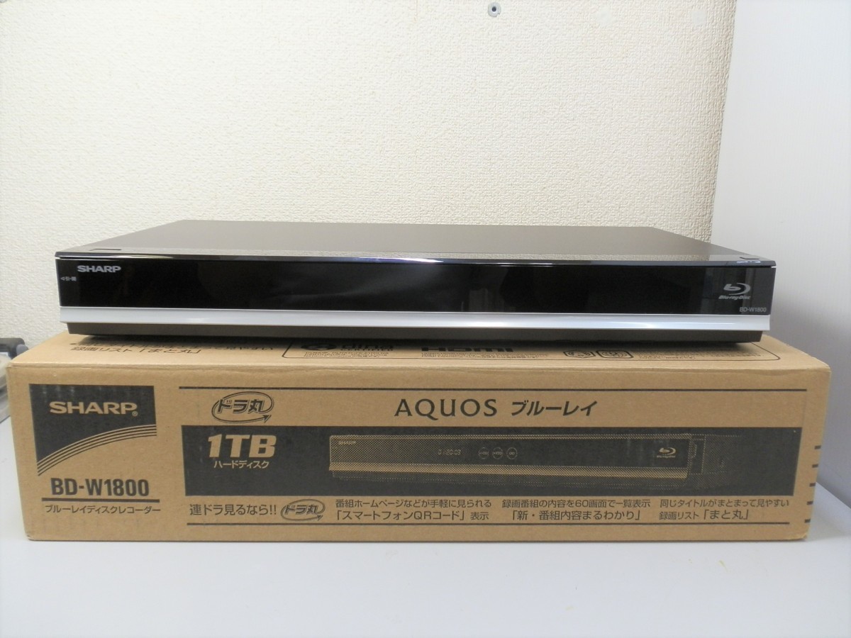 シャープ　AQUOSブルーレイ　BD-W1800 Amazon | シャープ 1TB 2チューナー ブルーレイレコーダー AQUOS