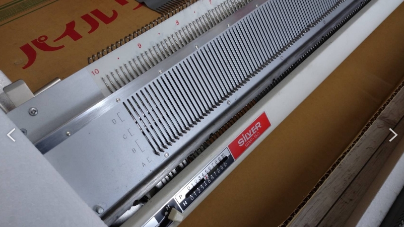 SILVER REED SILVER編機 SRP-50 パイルリブニッター シルバー SILVER REED SILVER編機 SRP-50 パイルリブニッター シルバー