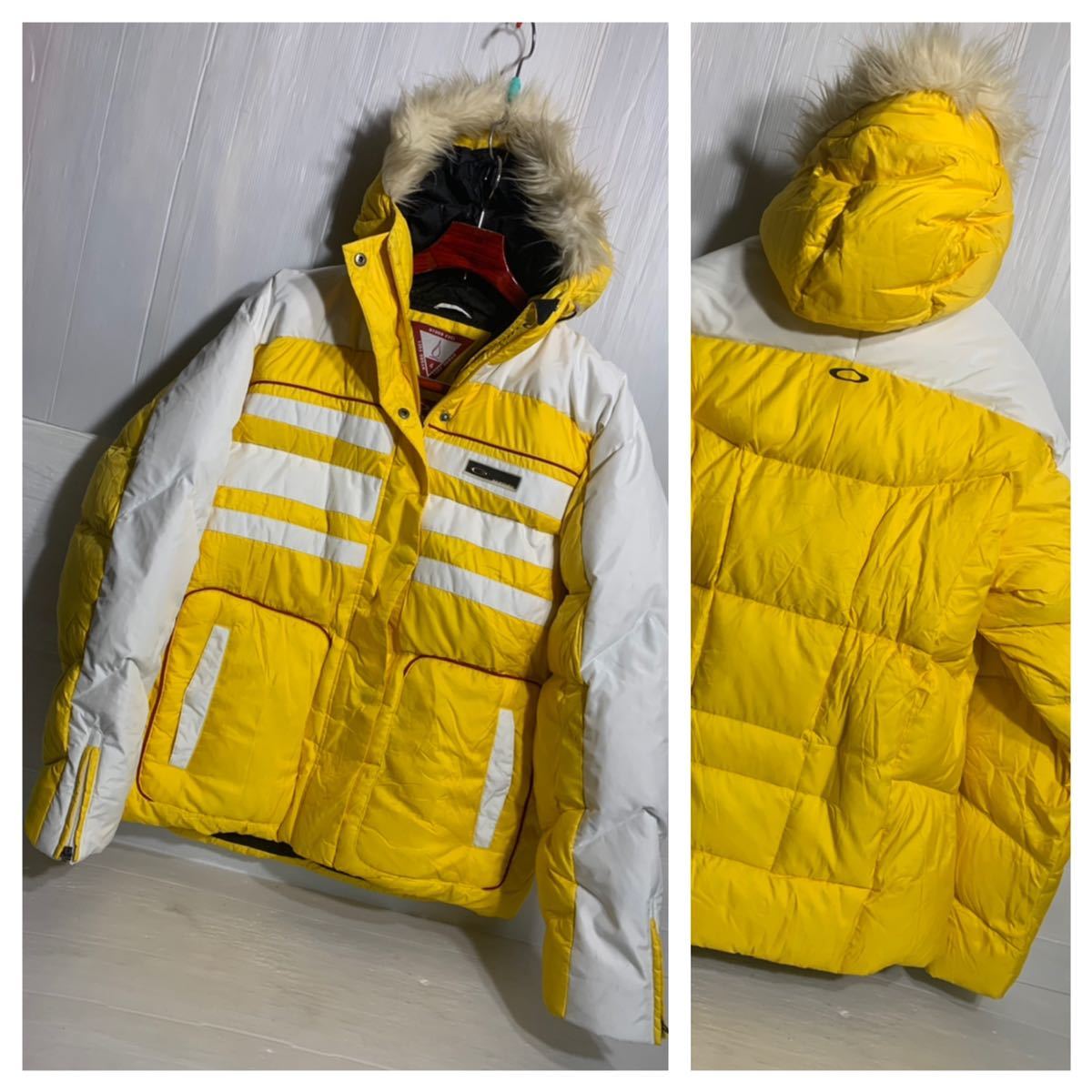 Oakley フード付きダウンジャケット イエロー
