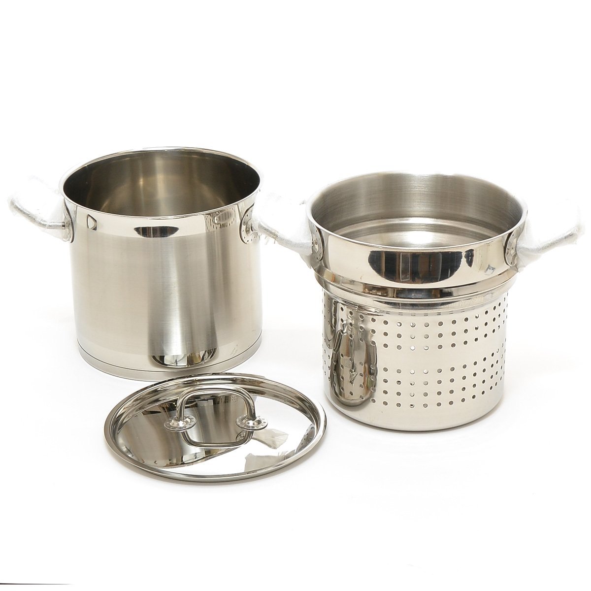 ドイツ製ＥＬＯ Profi－cristal　ステンレス製両手鍋（蓋付き）２種類 未使用】○432894 良品 ELO Profi-cristal（プロフィクリスタル 調理器具
