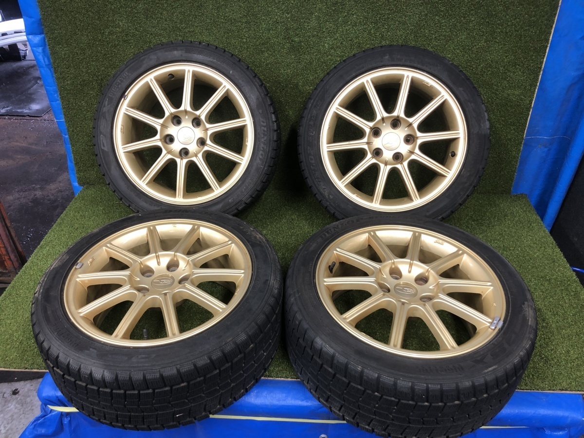 235/45R17スタッドレスタイヤアルミホイール4本セット 傷や汚れあり
