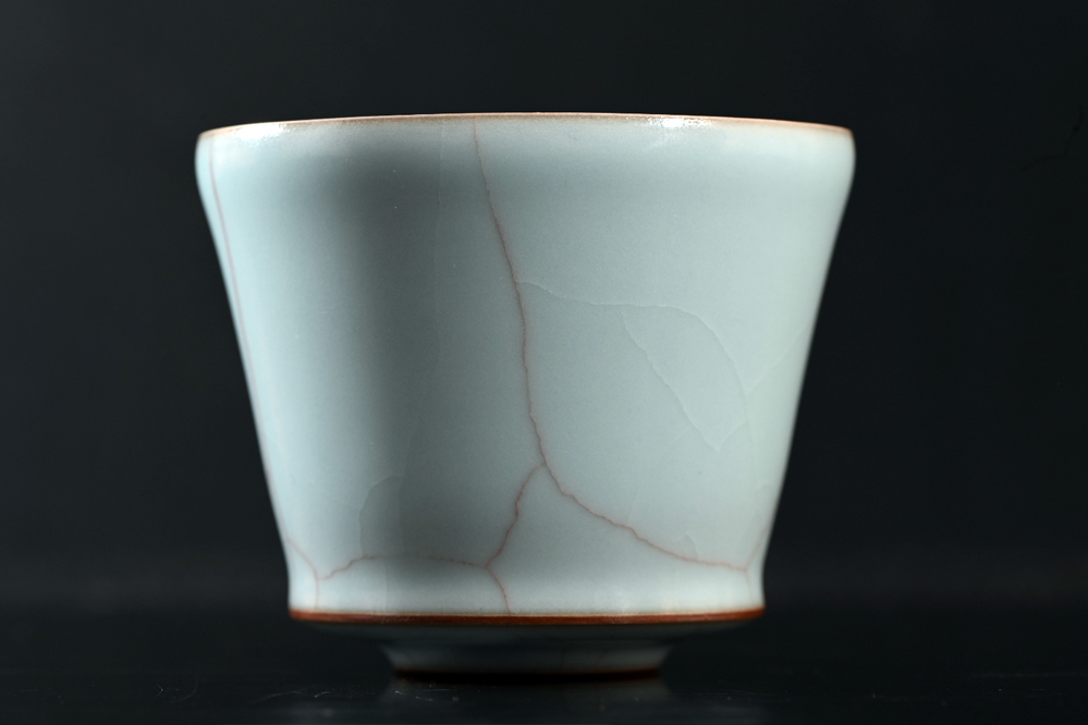 目立った傷や汚れなし志賀暁吉 【古美味】鈴木三成 青磁湯呑 茶道具
