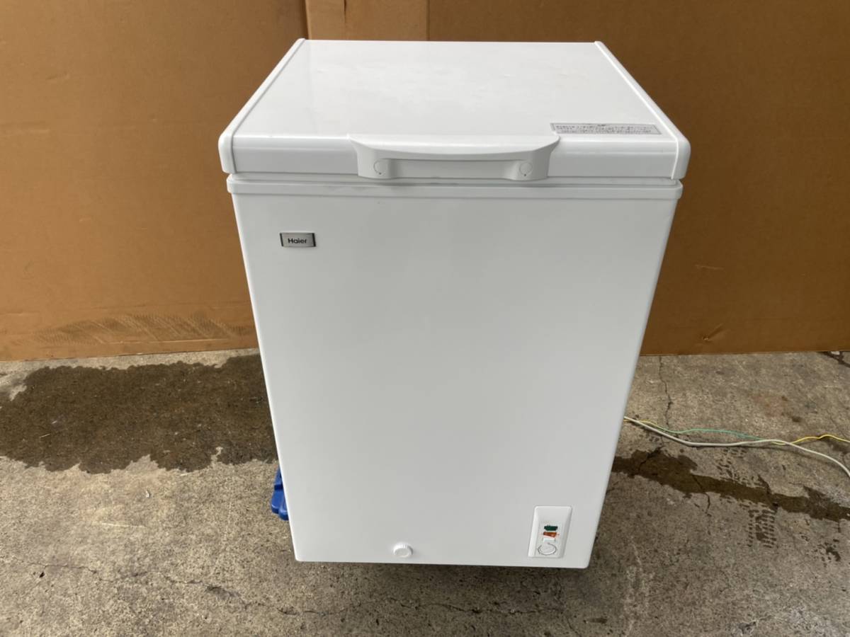 【傷や汚れあり】使い勝手抜群のコンパクトサイズ! Haier ハイアール 103L 冷凍ストッカー 2018年製 冷凍庫 JF-NC103F