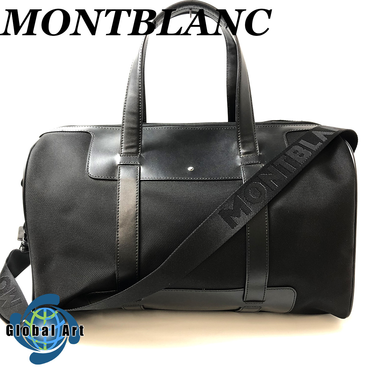【目立った傷や汚れなし】 9B416【美品】MONTBLANC モンブラン/ナイトフライト ダッフルバッグ/ボストンバッグ/2way