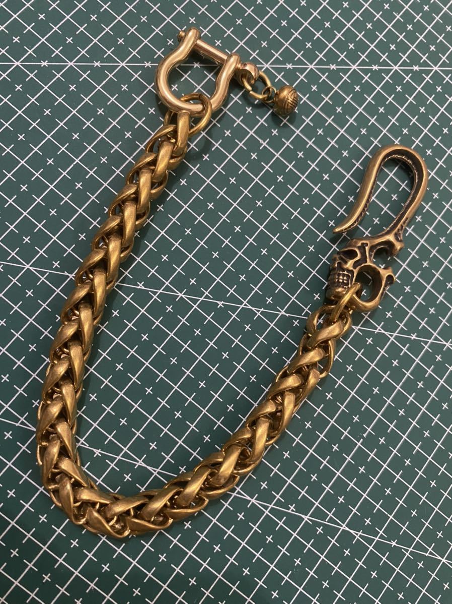 Rammer.brass.真鍮.ウォレットチェーン.スカル.ルード.バイカー Rammer.brass.真鍮.ウォレットチェーン.スカル.ルード.バイカー