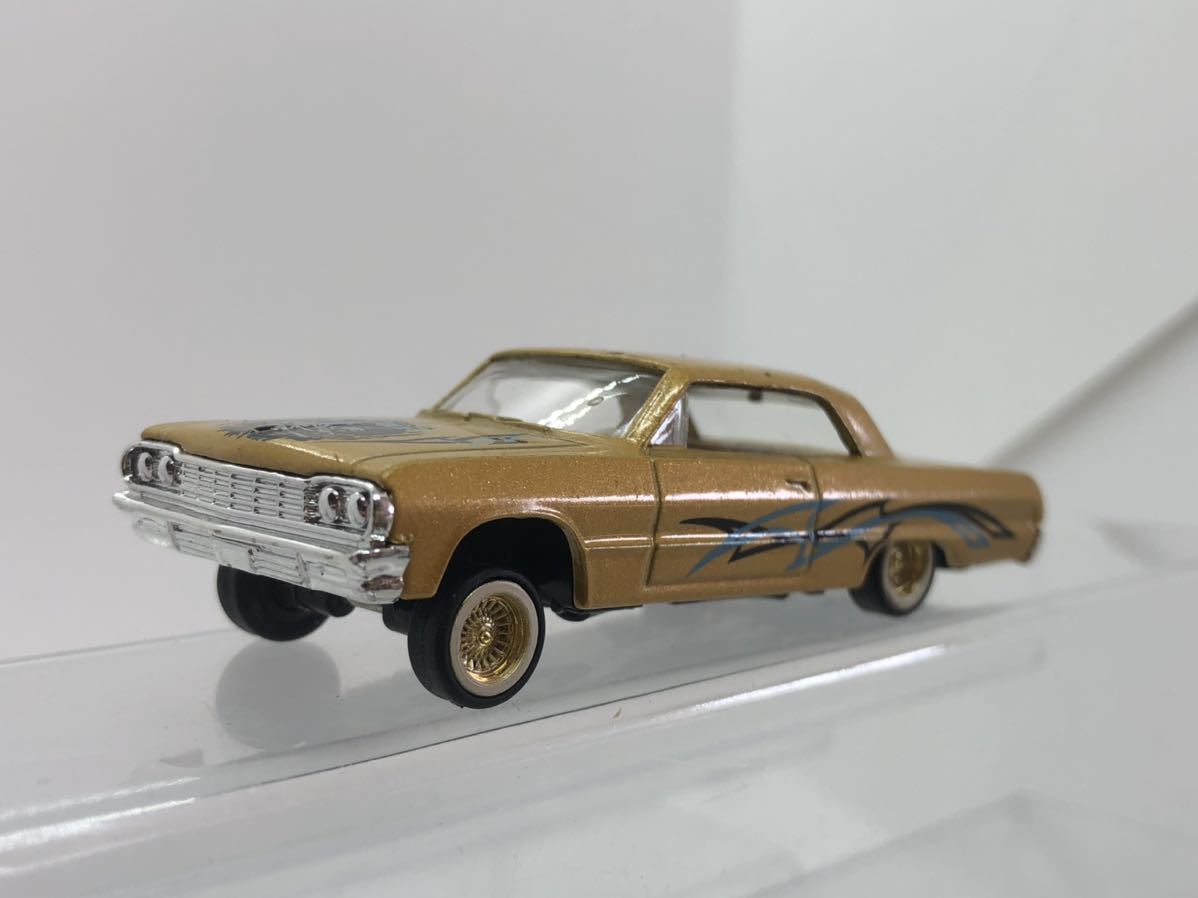 フロントロアアームクロームレインホースシボレーインパラハイドロ