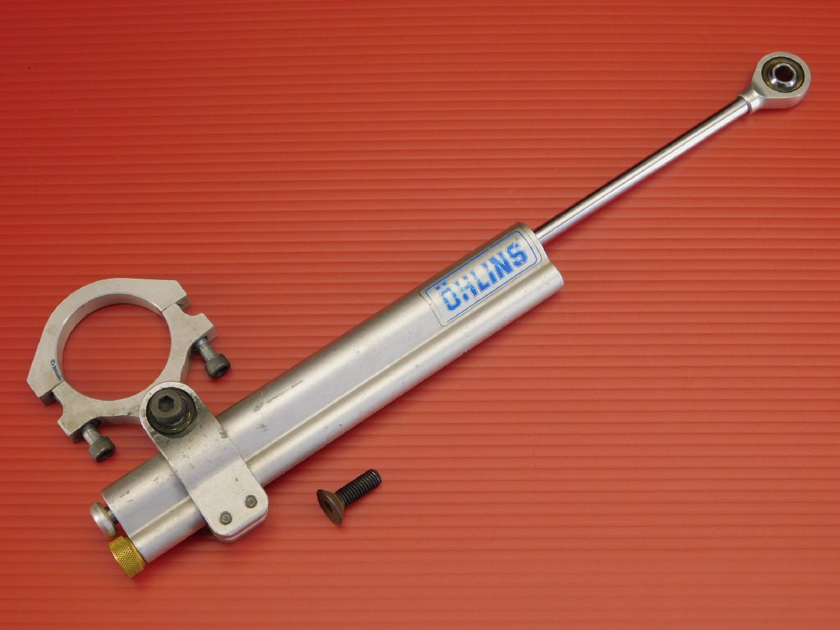 【やや傷や汚れあり】【評価A】送料0円 汎用 OHLINS オーリンズ ステアリングダンパー SD1005 ストローク120 ステダン ZX