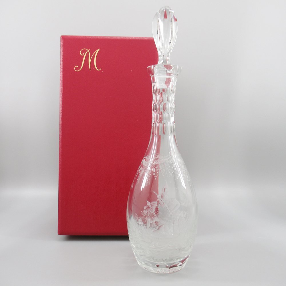 【目立った傷や汚れなし】Meissen Crystal マイセンクリスタル アラビアンナイト デキャンター クリスタルガラス 食器 ボトル