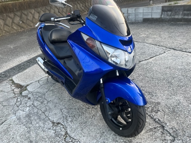 傷や汚れあり】スカイウェイブ250 cj43 TYPE-Sブルーメタリック【441