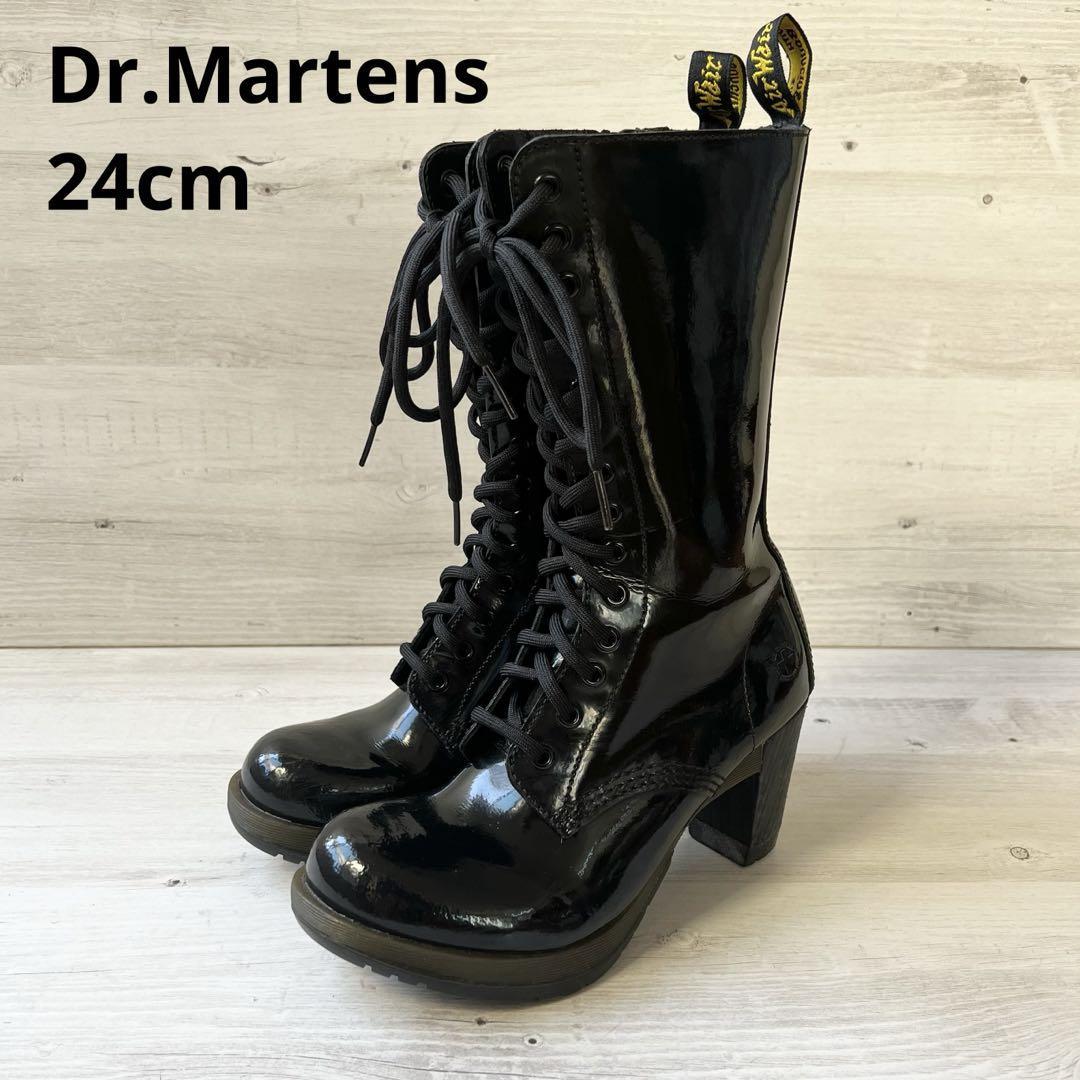 Dr.Martens エナメル ブーツ（DrMartens ドクターマーチン 8