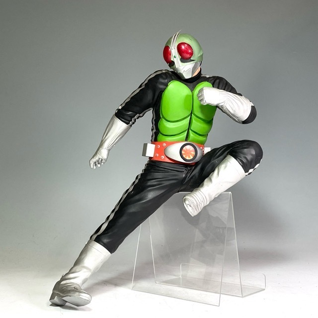 希少　お得　ビッグサイズ仮面ライダー１号スーパーソフビ＋１号＋ライダーキック 傷や汚れあり】仮面ライダー ビッグサイズソフビフィギュア ライダー