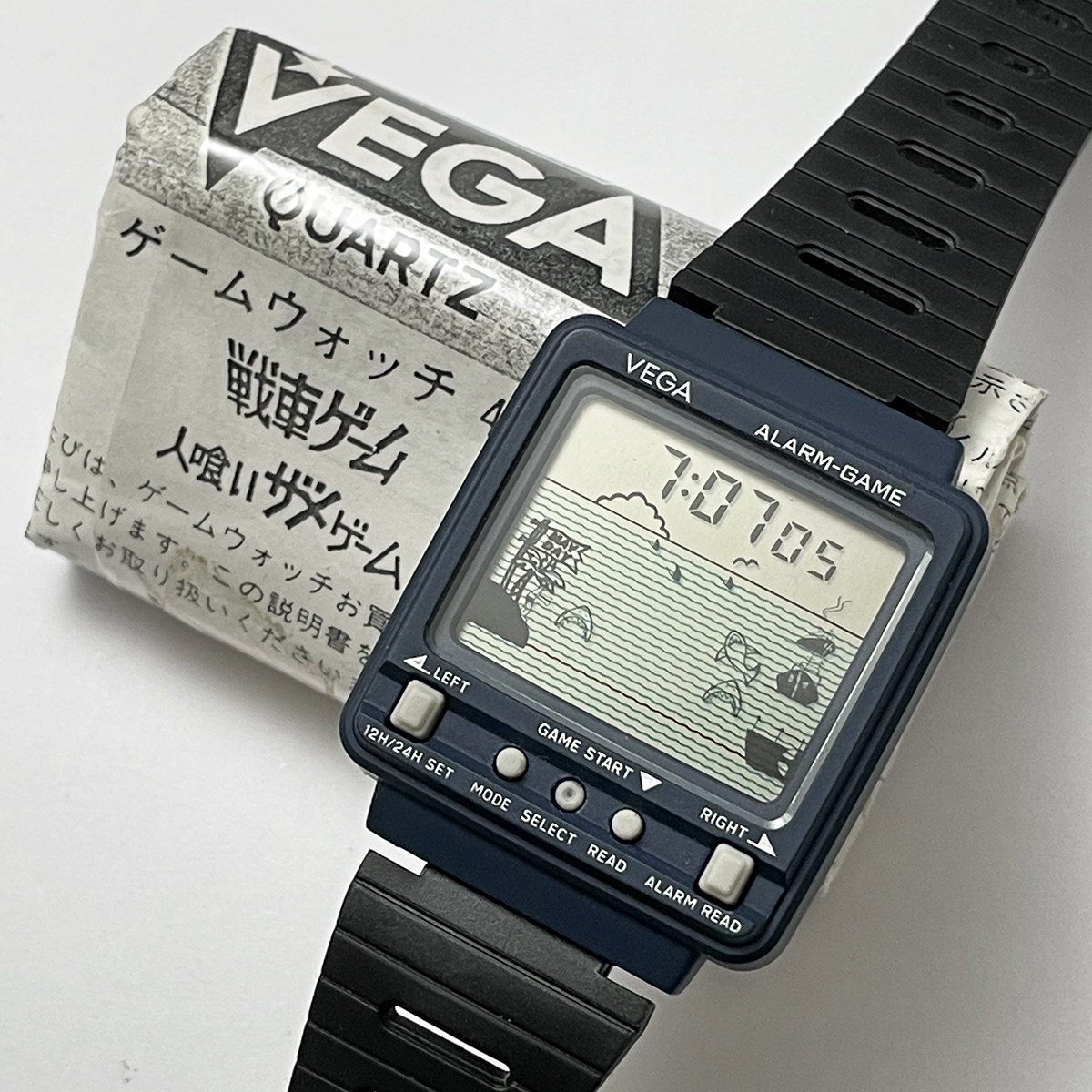 やや傷や汚れあり】VEGA GAME WATCH ベガ ゲームウオッチ 取説付き 人