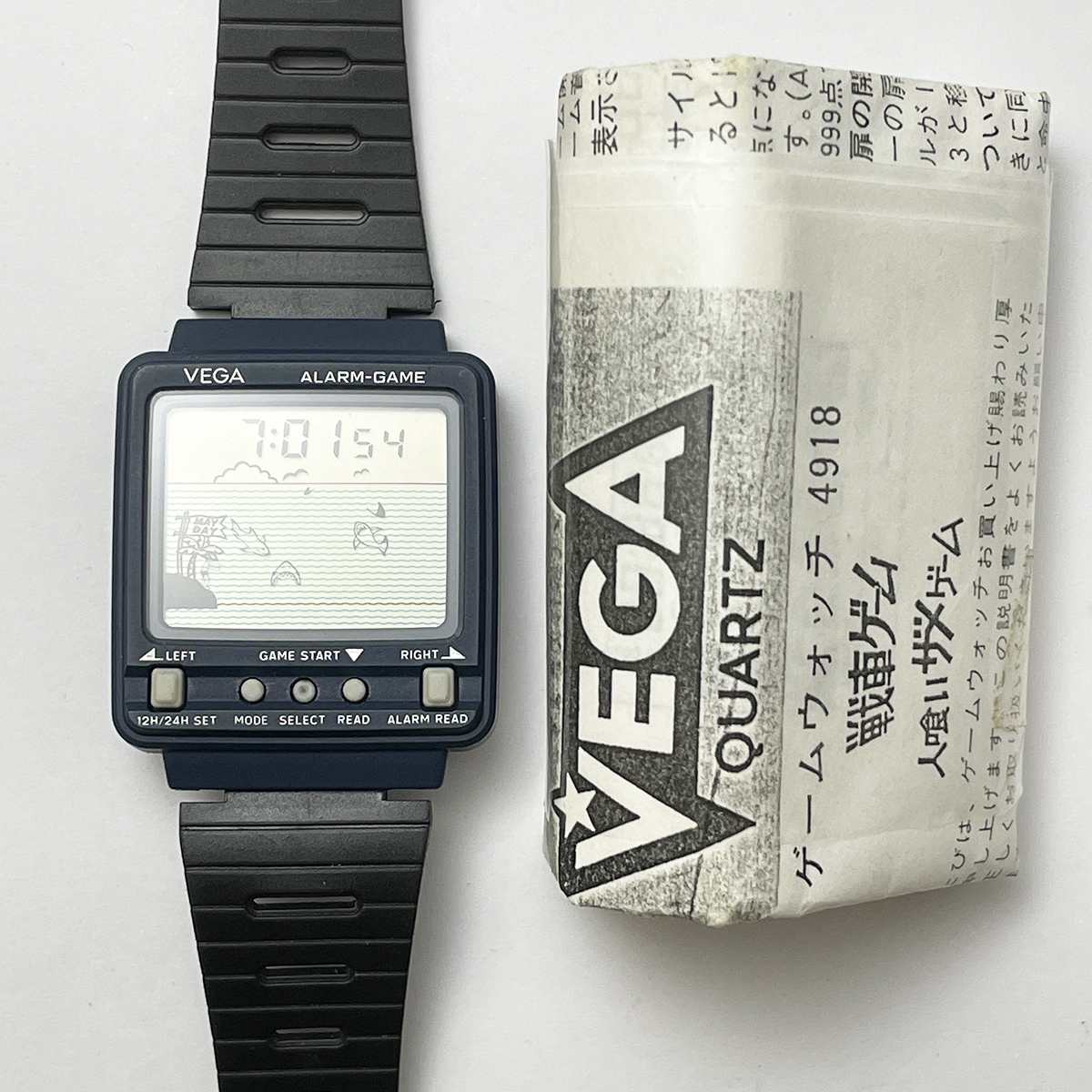 やや傷や汚れあり】VEGA GAME WATCH ベガ ゲームウオッチ 取説付き 人