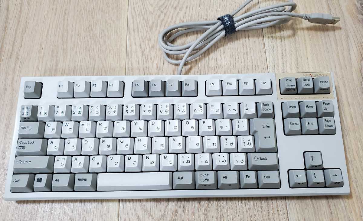 目立った傷や汚れなし】REALFORCE R2TLSA-JP3-IV 日本語配列 30g 静音