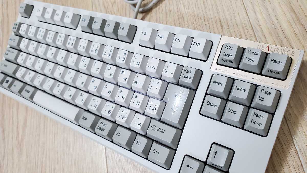 目立った傷や汚れなし】REALFORCE R2TLSA-JP3-IV 日本語配列 30g 静音