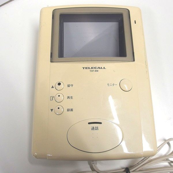 傷や汚れあり】TELECALL TDF-BM/TDF-W 録画機能付きハンズフリーテレビ