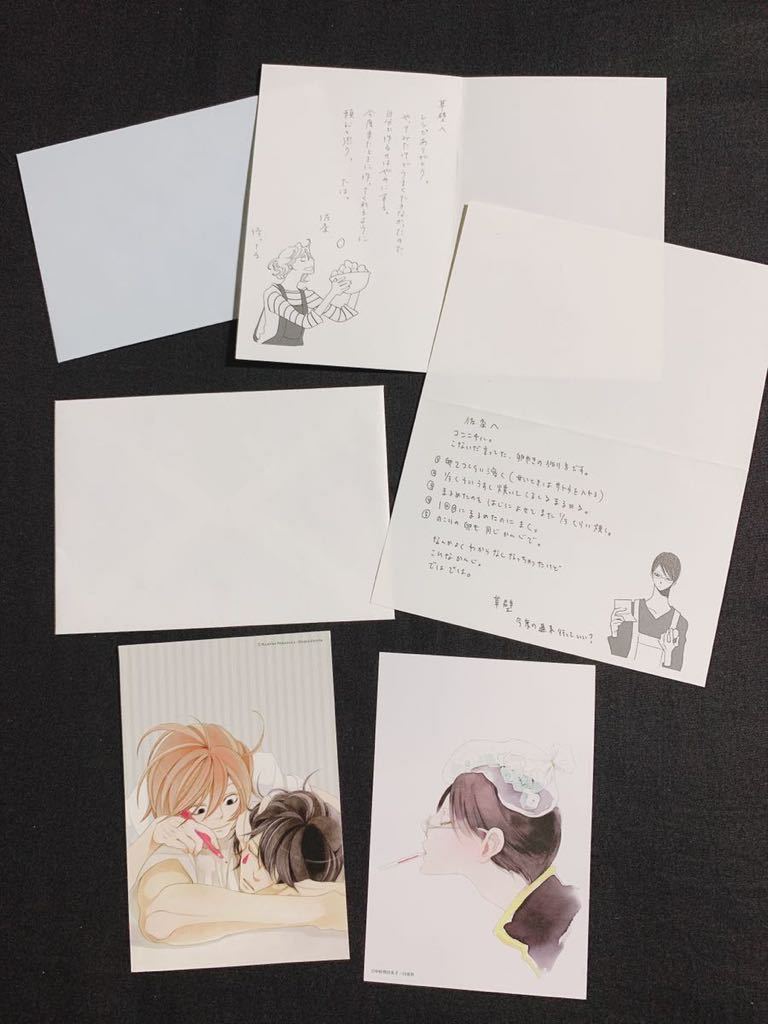 やや傷や汚れあり】100円スタート！【中村明日美子作品】ポストカード