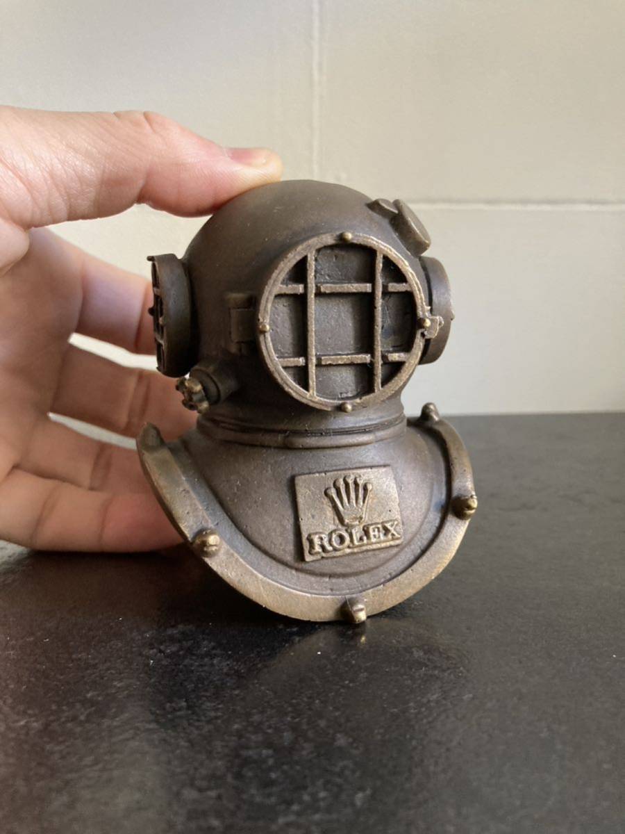 【傷や汚れあり】rolex ロレックス vintage oyster diving divers cap helmet object 潜水帽