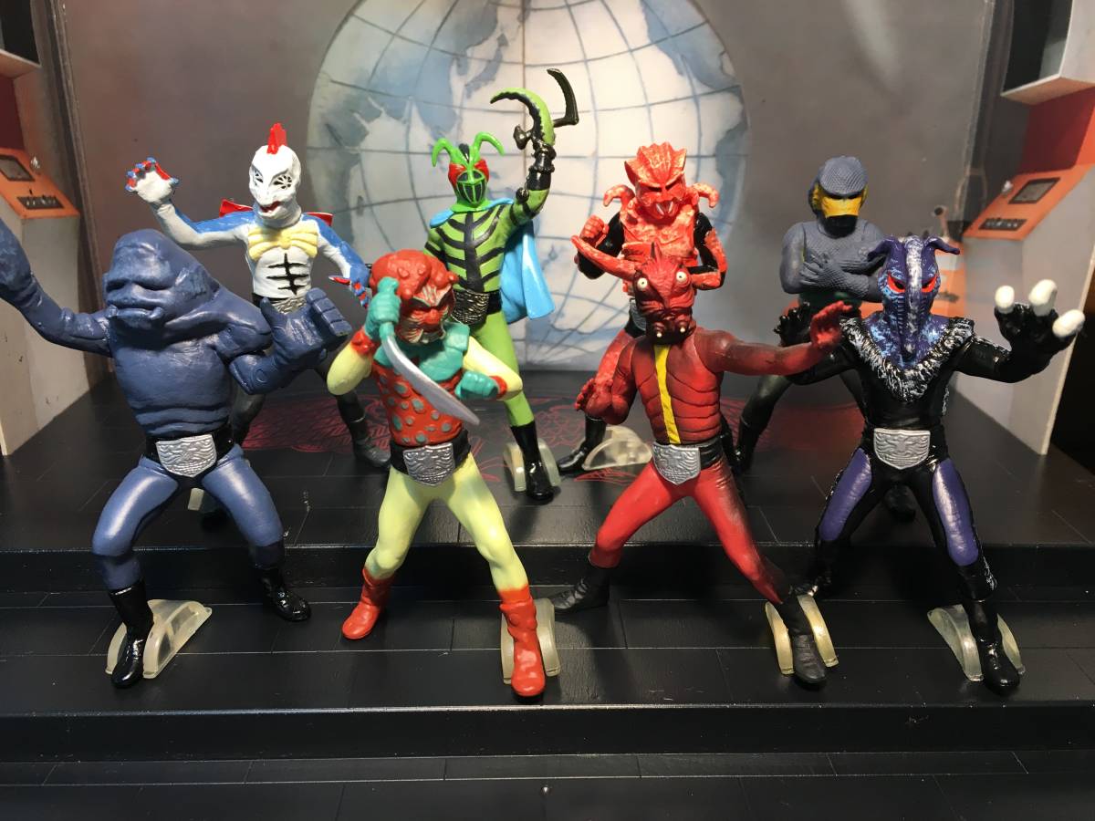 当時物 仮面ライダー ショッカーの怪人カニバブラー ソフビ バンダイ