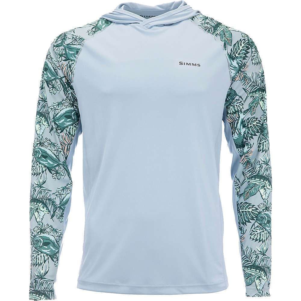 Sweat Capuche Simms SolarFlex Pêche - Homme XL - Bleu Clair, Poids Plume