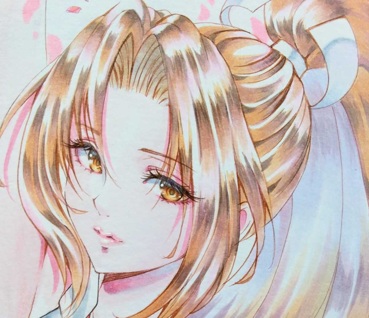 R*様 オリジナル 手描きアナログイラスト 色紙 お絵描きグラム ハンドメイド・手芸 R*様 オリジナル 手描き