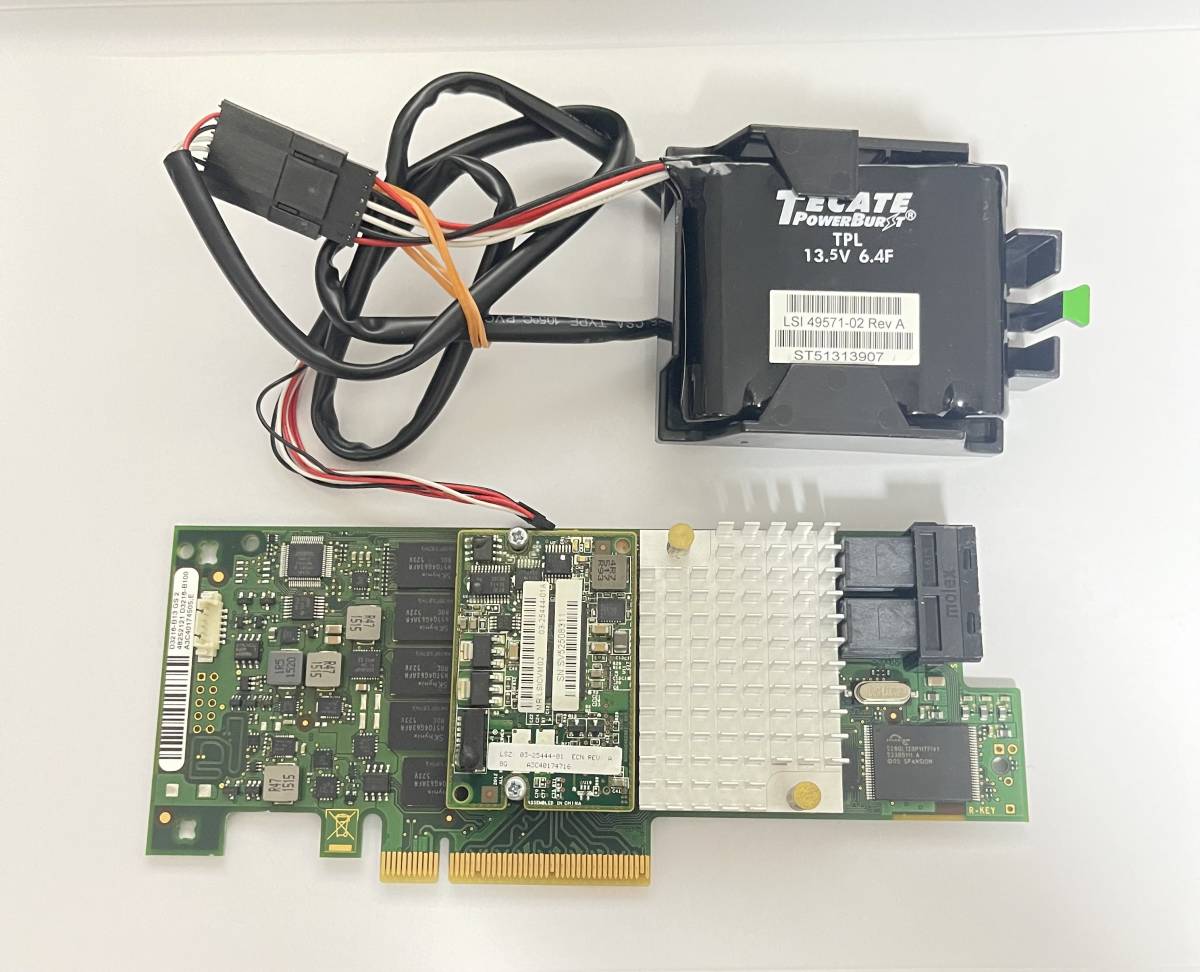【やや傷や汚れあり】CT477 富士通 D3216A13 GS2 LSI メガRAID SAS 1GB キャッシュ 12GB = 9361