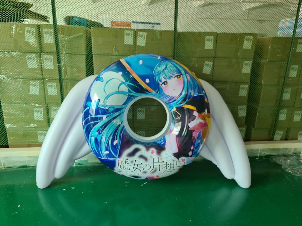 ビーチボール 同人 空気ビニール 浮き輪 初音ミク 浮き輪 空ビ 200CM