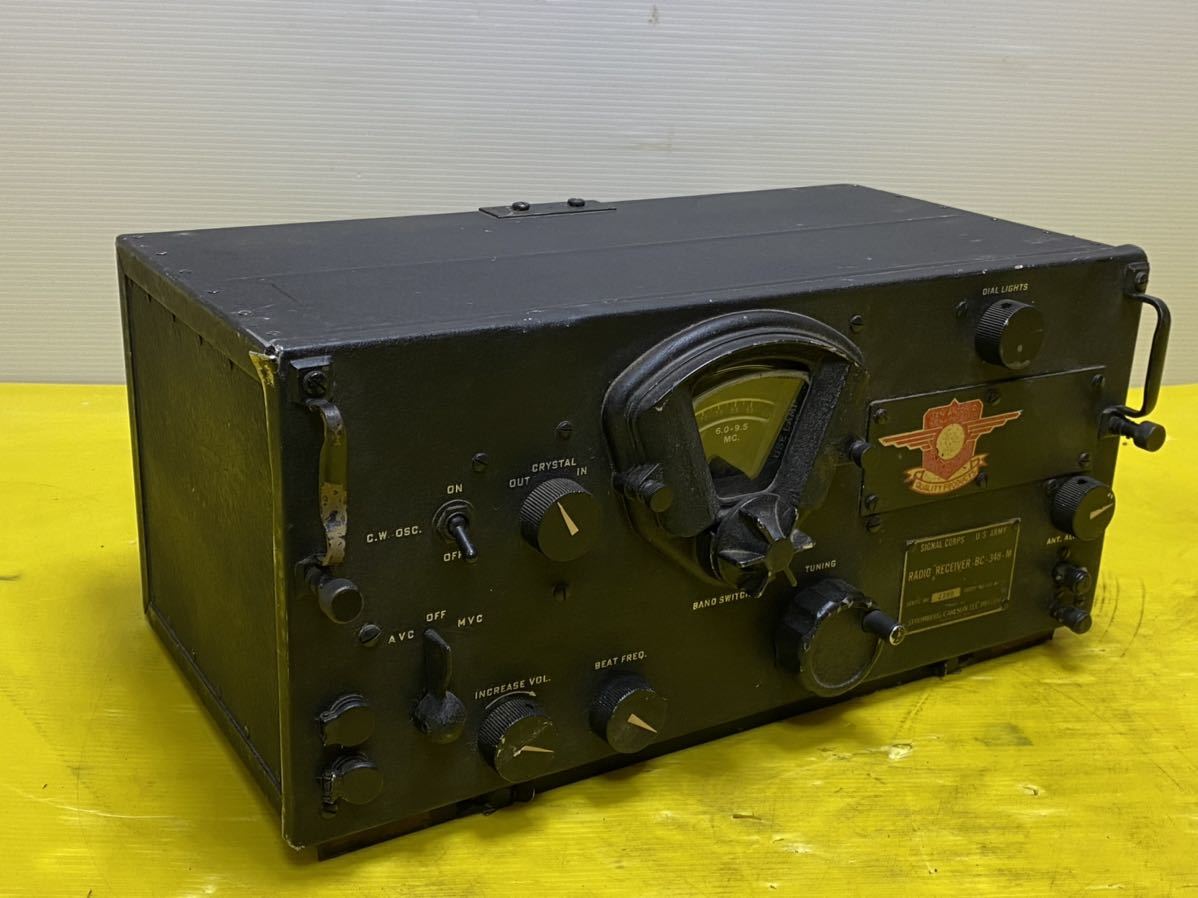 【やや傷や汚れあり】SIGNAL CORPS RADIO RECEIVER ラジオ レシーバー BC348M 【動作未確認】の落札情報詳細
