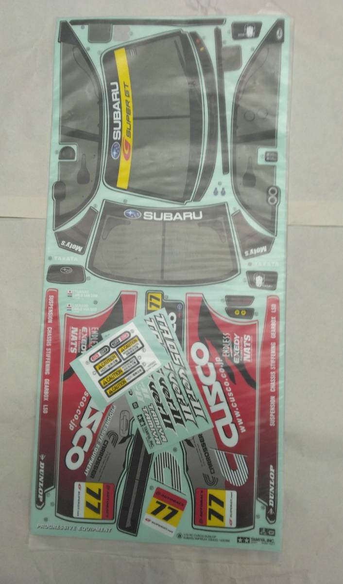 タミヤ クスコ DUNLOP スバル インプレッサ 1/10 スペアボディ 塗装済