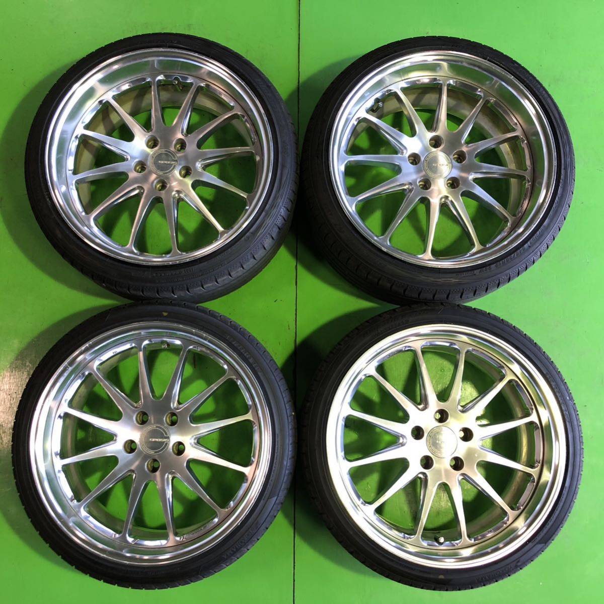 【傷や汚れあり】NT090 中古 WORK GNOSIS GH1 ワークグノーシス ホイール 19×8.5J +33 19×9.5J +33