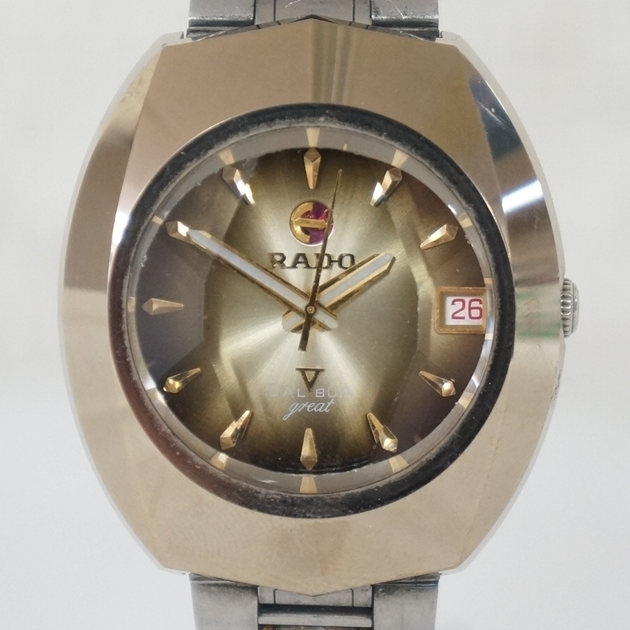 RADO ラドー バルボア カットガラス デイト レディース 腕時計 自動巻き ラドー RADO バルボア VALBOA V 超硬ケース 自動巻き レディース