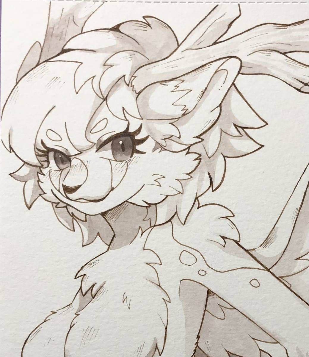 手描きイラスト/モンスターハンター 爵銀龍メル・ゼナ メスドラ