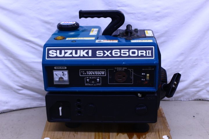 【兵庫発】スズキ SUZUKI ポータブル発電機 SX800R 兵庫発】スズキ SUZUKI ポータブル発電機 SX800R