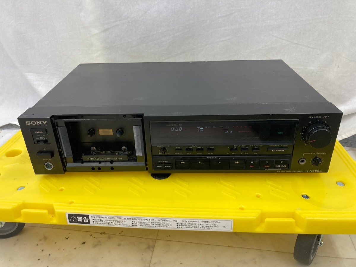 ソニー TC-K555ES SONY カセットデッキ （傷や汚れあり】〇t2519