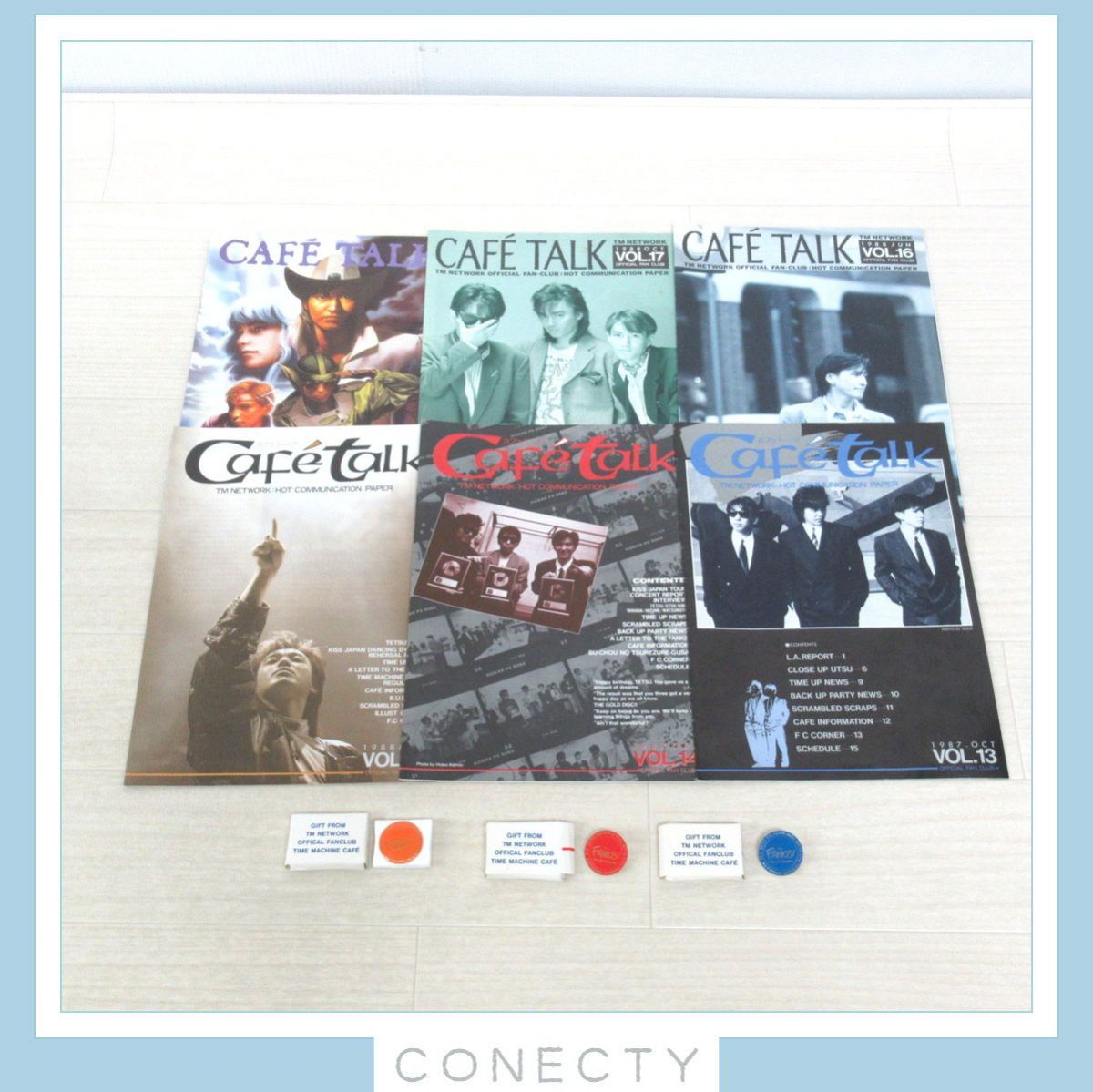 ★非売品/TMN/Cafe Talk/ファンクラブ会報/TM NETWORK TMネットワーク ファンクラブ会報 Cafe Talk 最終号34号まで18冊