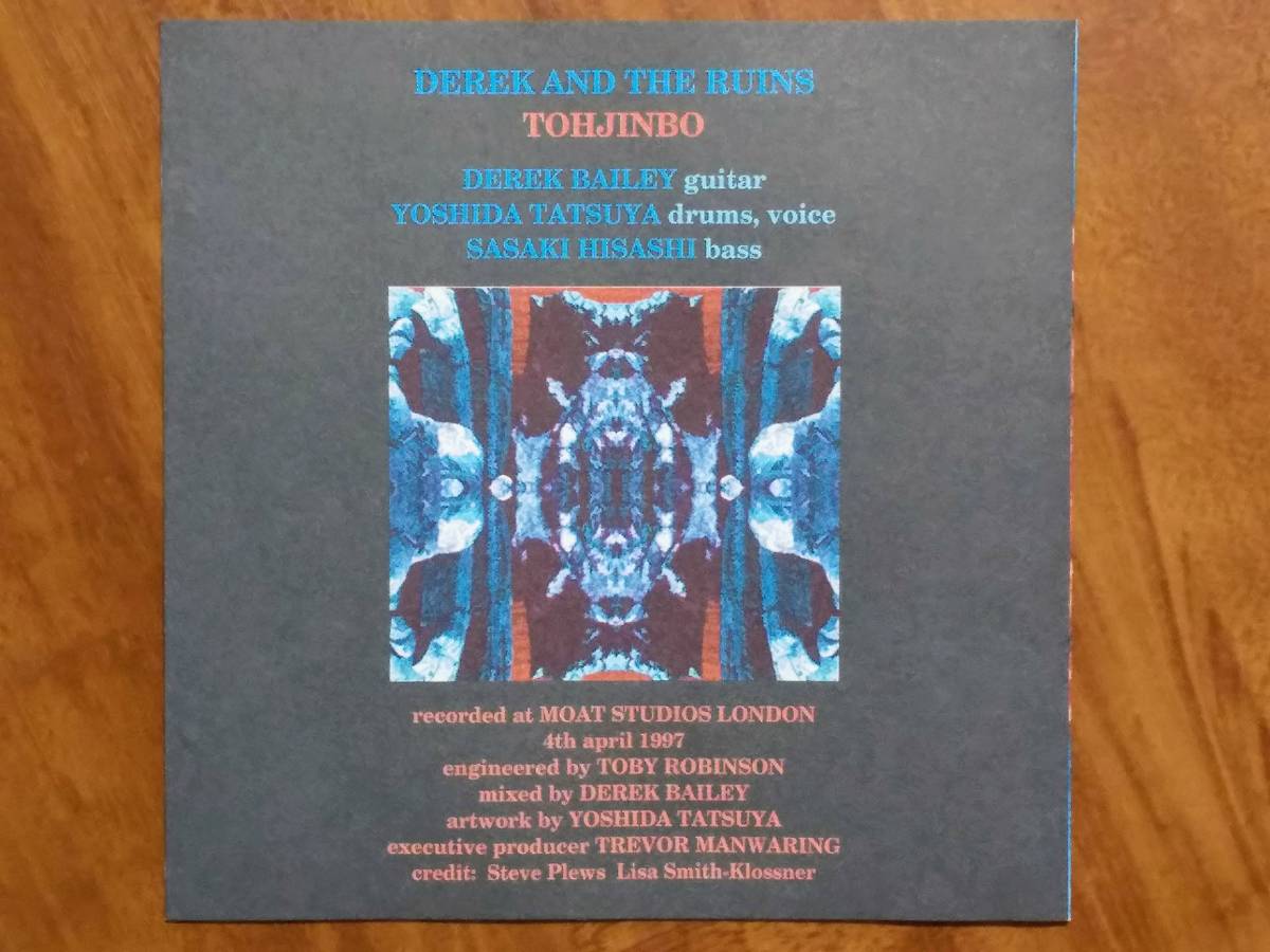目立った傷や汚れなし】Derek & the Ruins ”Tohjinbo” Derek Bailey