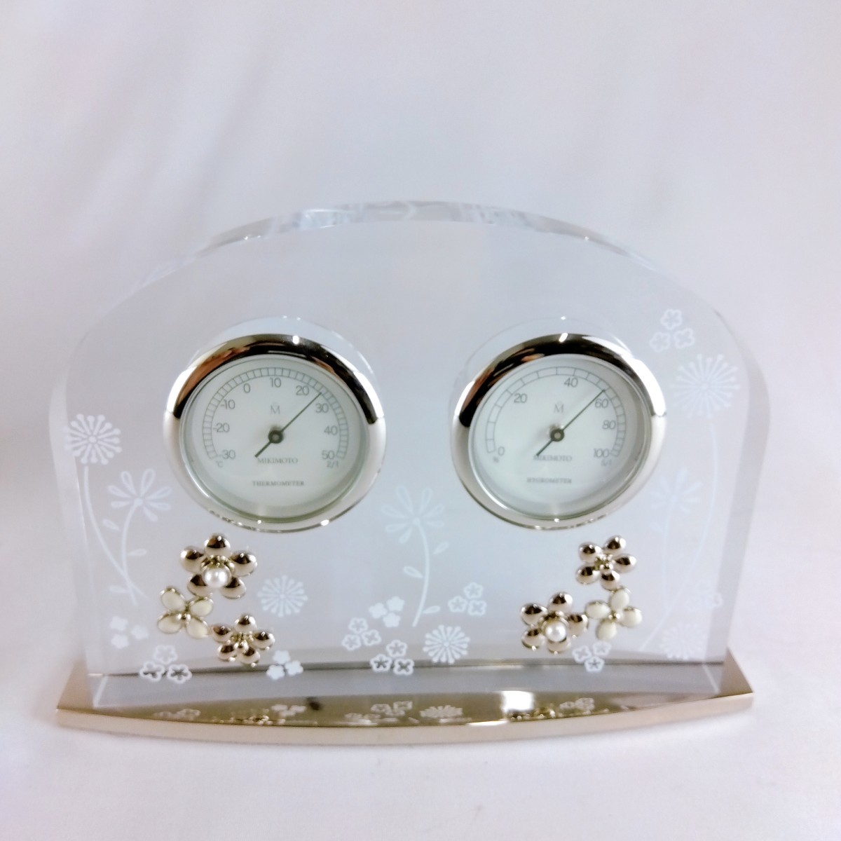 未使用】【未使用 保管品】☆美品 MIKIMOTO ミキモト 置き時計