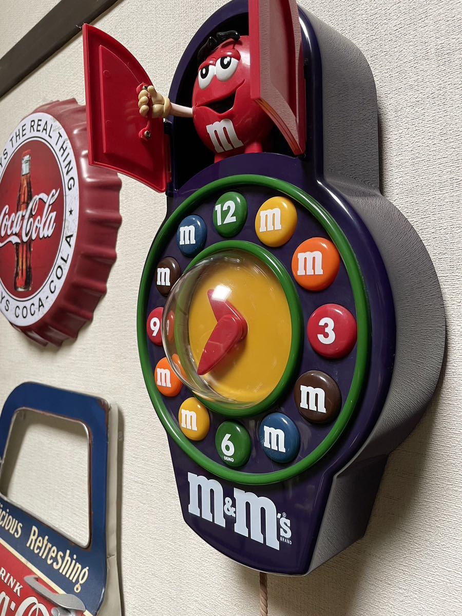 m&ms 壁掛け時計 m&m's 掛け時計