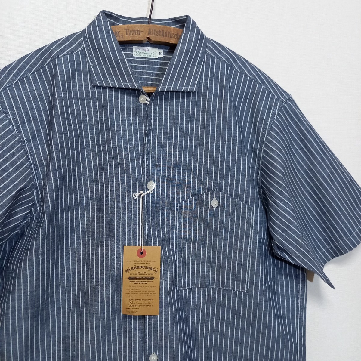 WAREHOUSE Duck Digger 3091 ウエアハウス シャツ WAREHOUSE ダックディガー Lot 3091 S/S オープンカラーシャツ