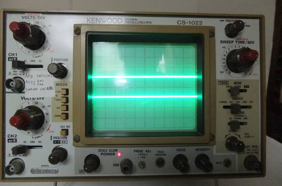 100MHz 2現象オシロスコープ CS-5175 ケンウッド製