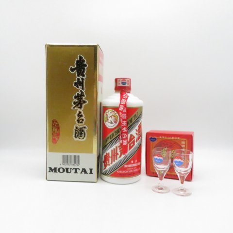 特製ミニグラス2個付き 貴州茅台酒 (まおたいしゅ) 53度500ml 特製ミニグラス2個付き】 貴州茅台酒 (まおたいしゅ) 正規輸入品 43度
