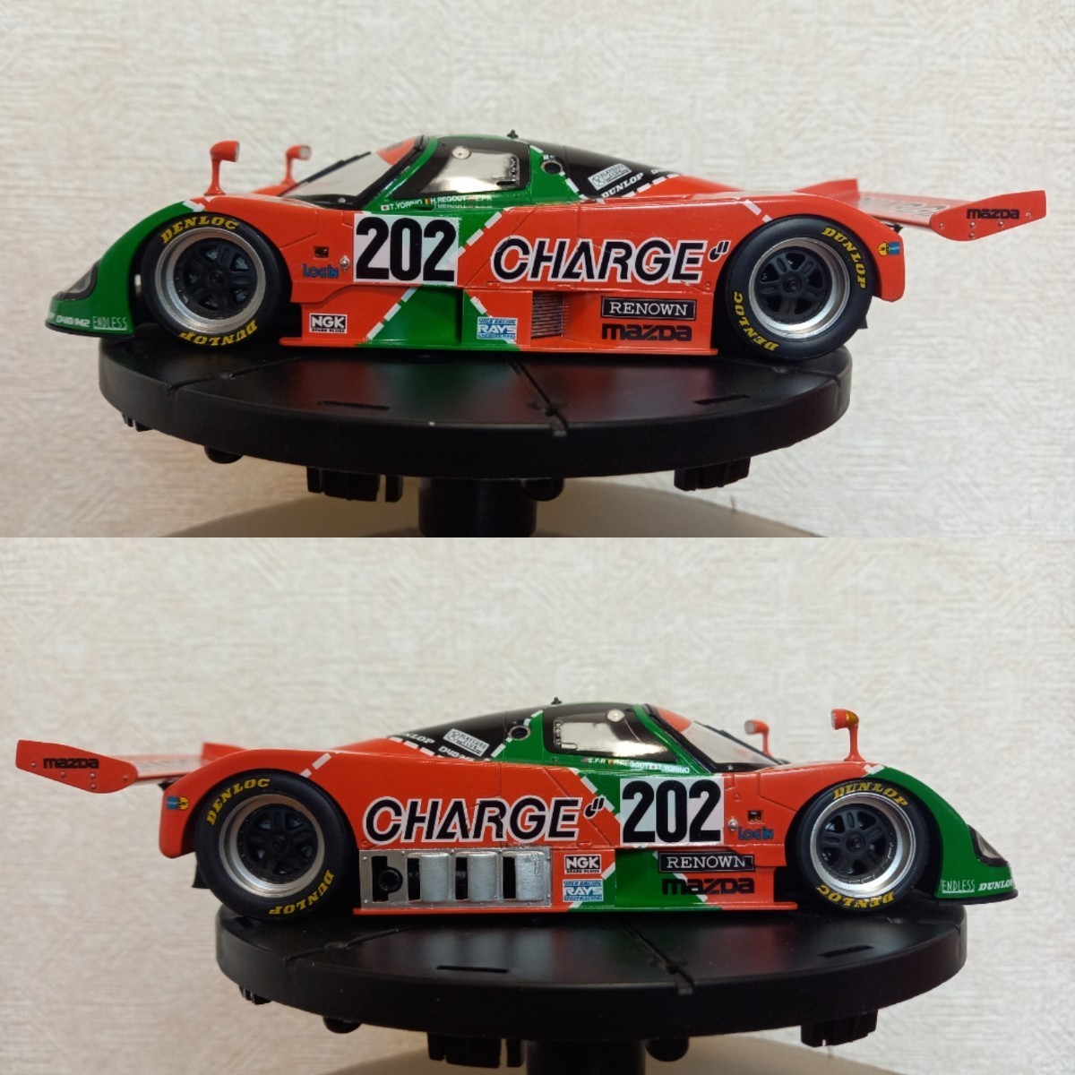 やや傷や汚れあり】【組立済】ハセガワ 1/24 チャージ マツダ 767b NO
